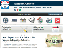 Tablet Screenshot of expeditionautoworks.com
